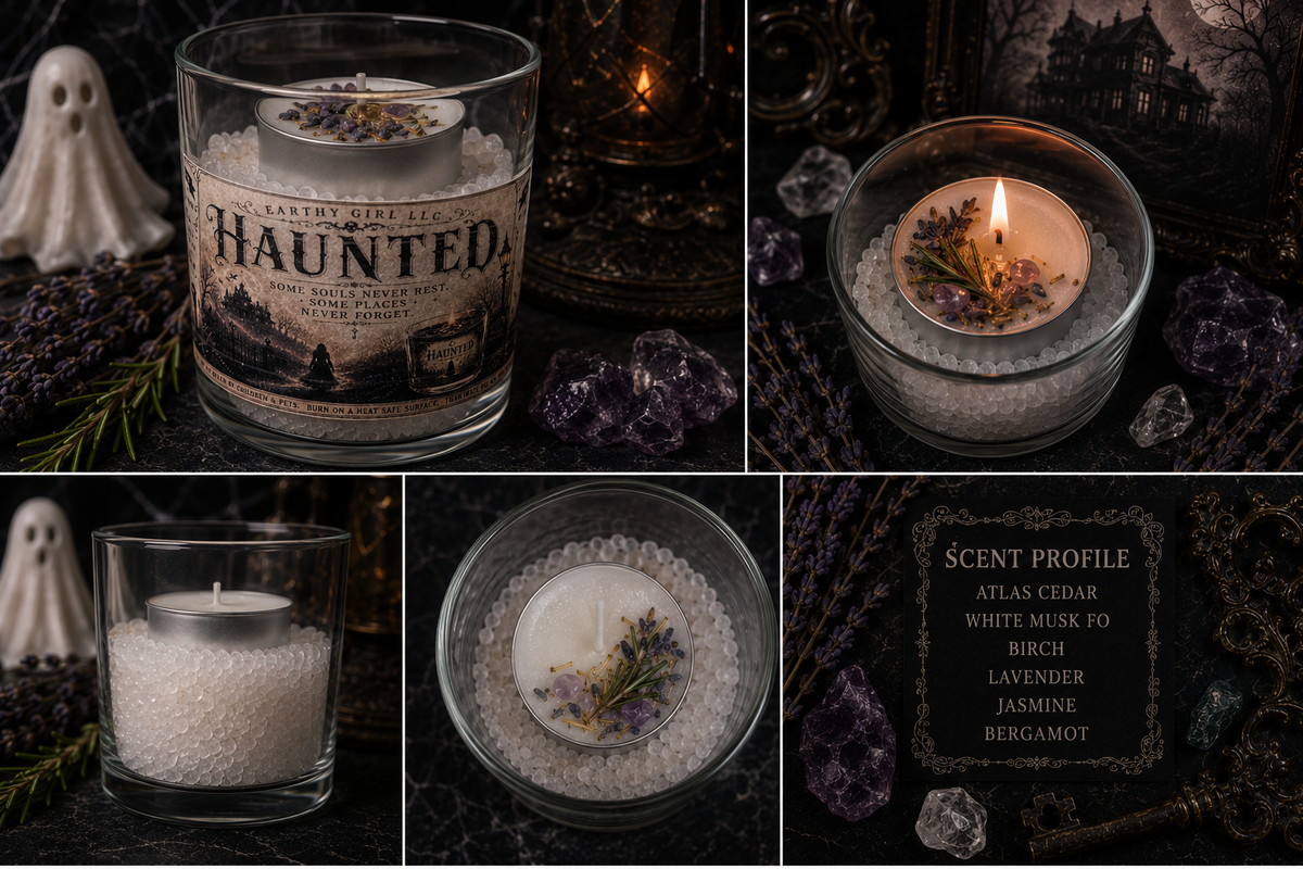Haunted Tea Light Candle Set