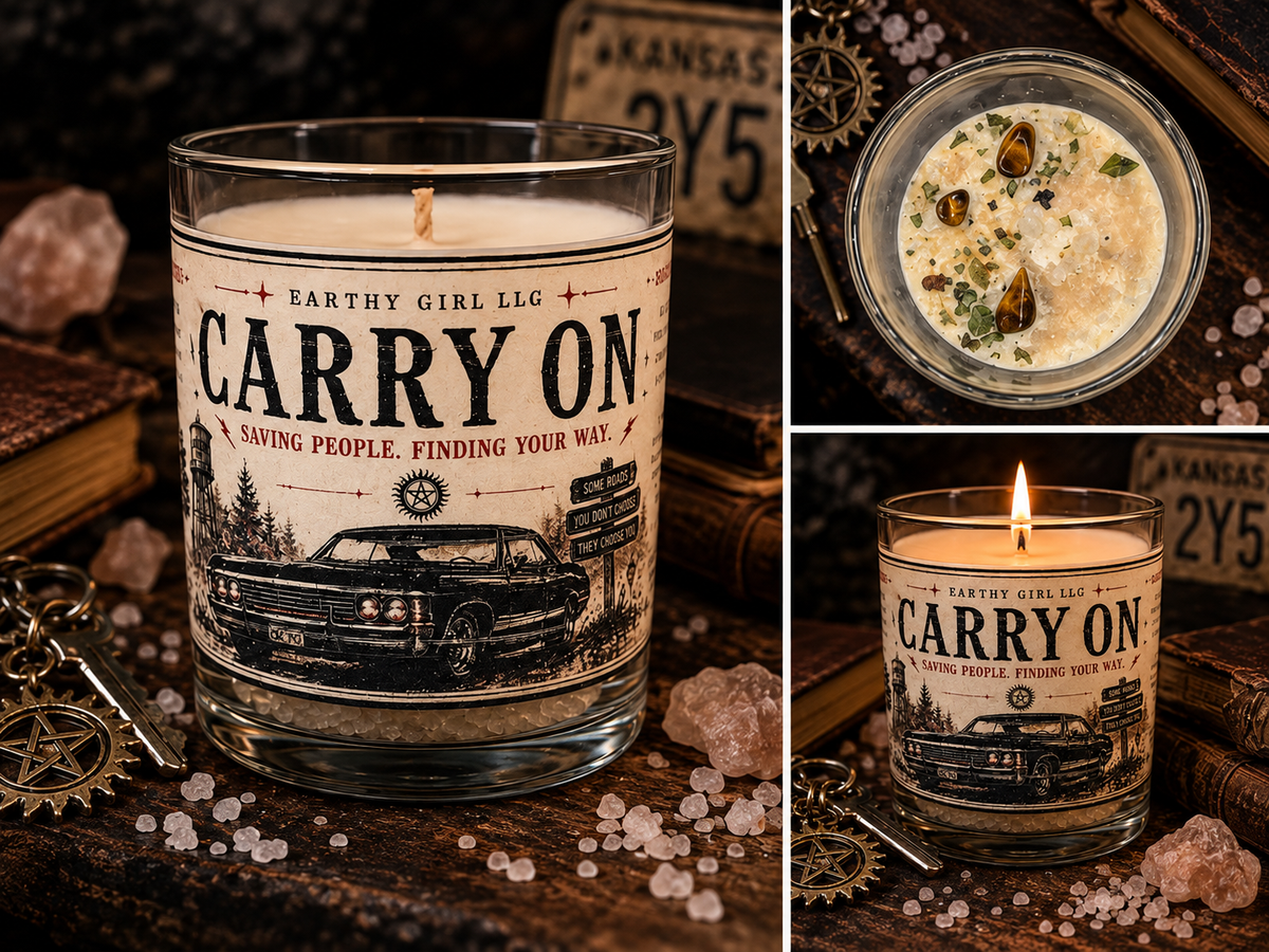 Carry On Supernatural Inspired Soy Wax Tealight Candle Set