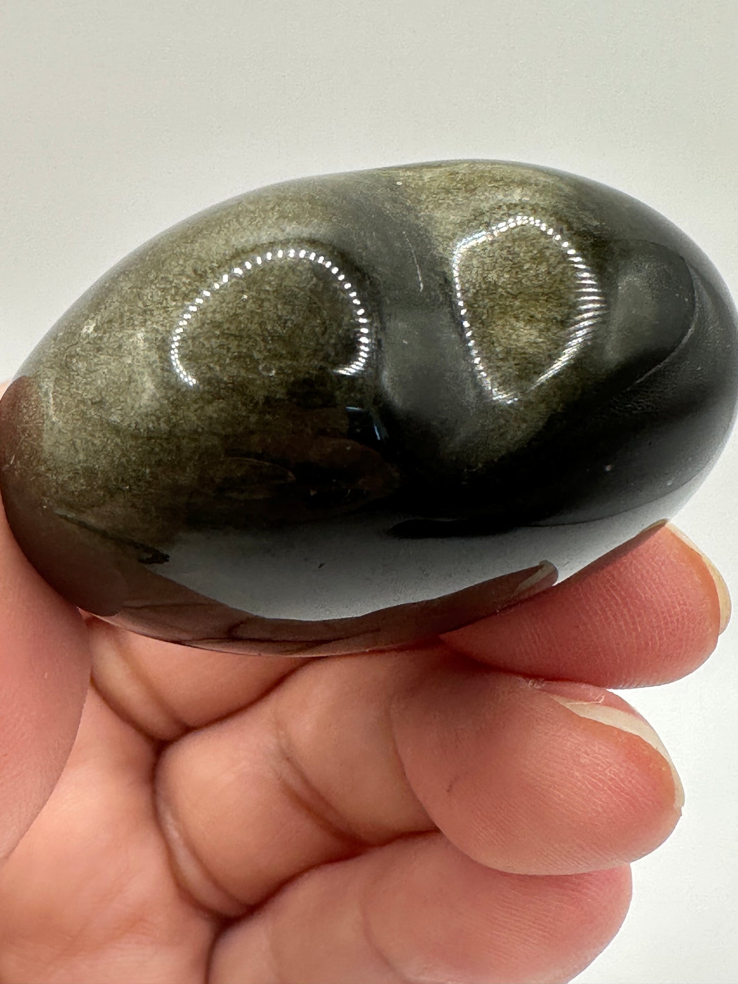 Gold sheen Obsidian Heart