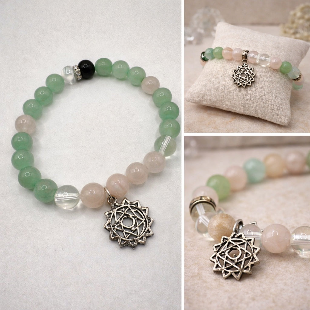 Heart Chakra Bracelet with Chakra dangle charm