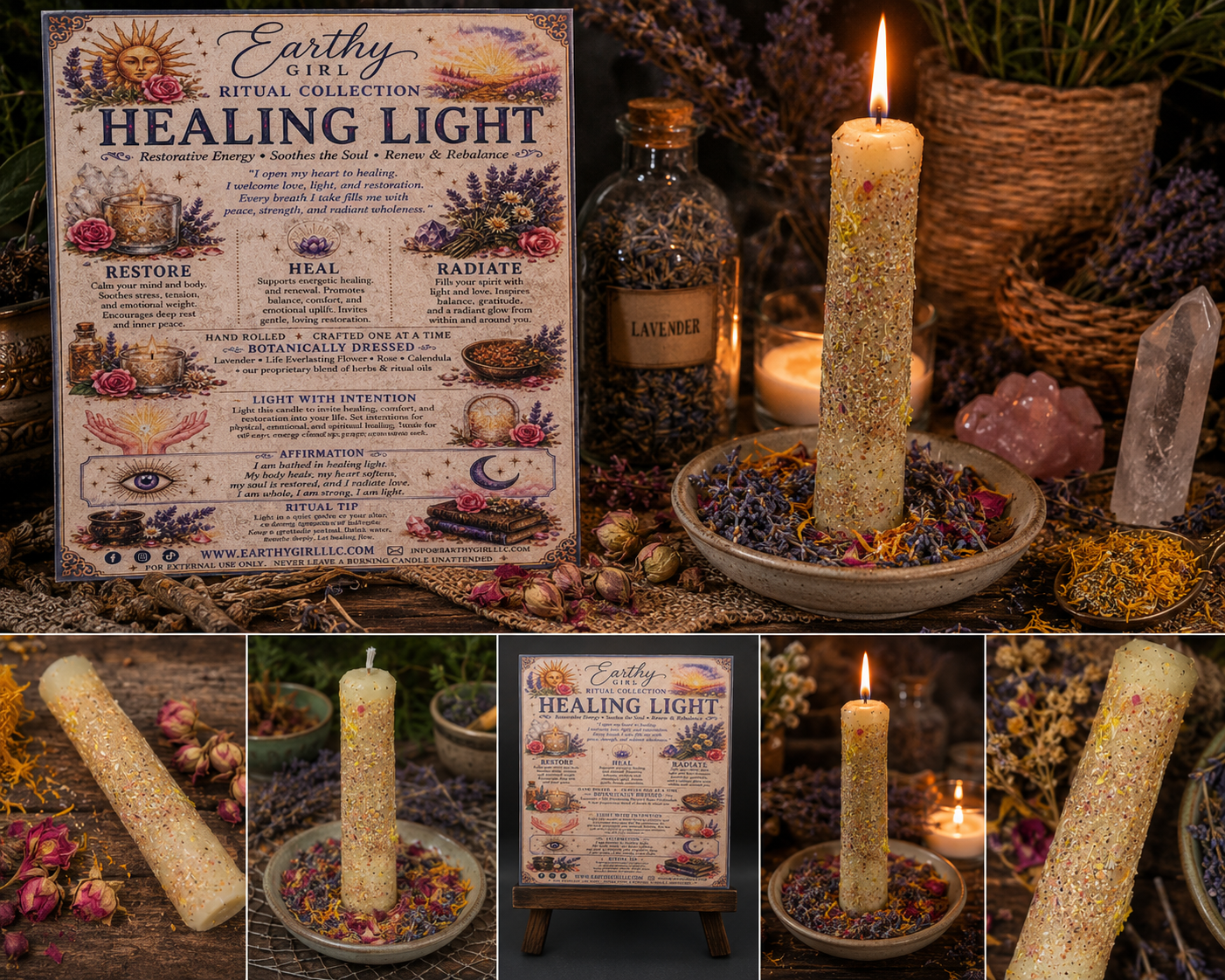 Healing Light Ritual Candle