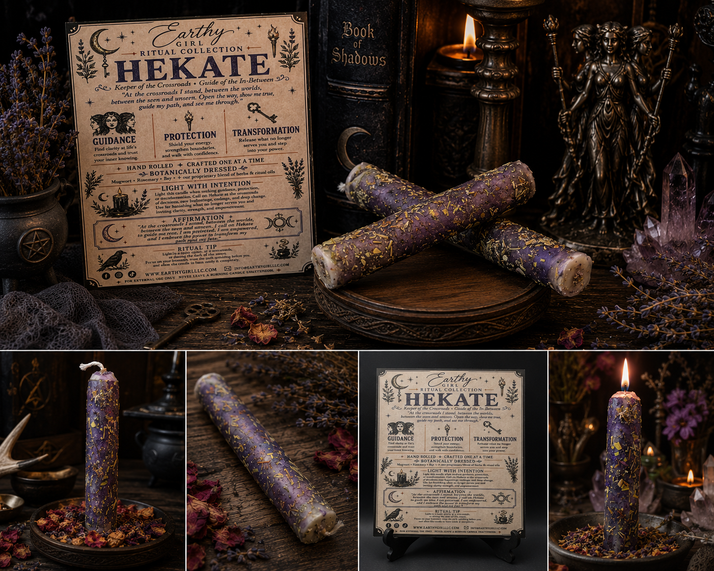 Hekate ritual candle