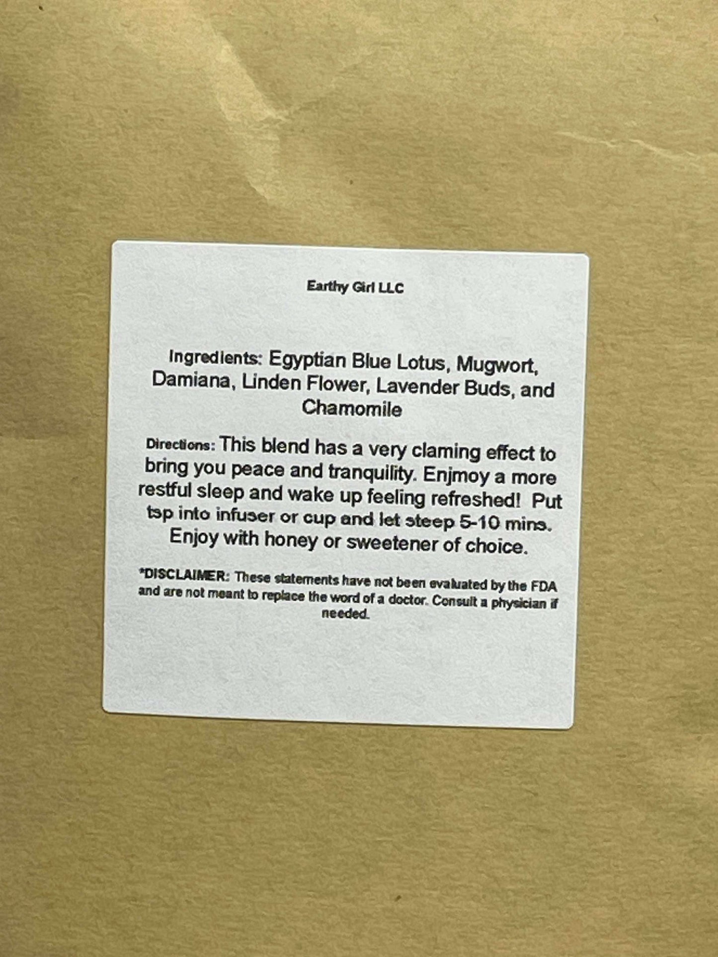 Lucid Dreaming Tea Blend 1oz