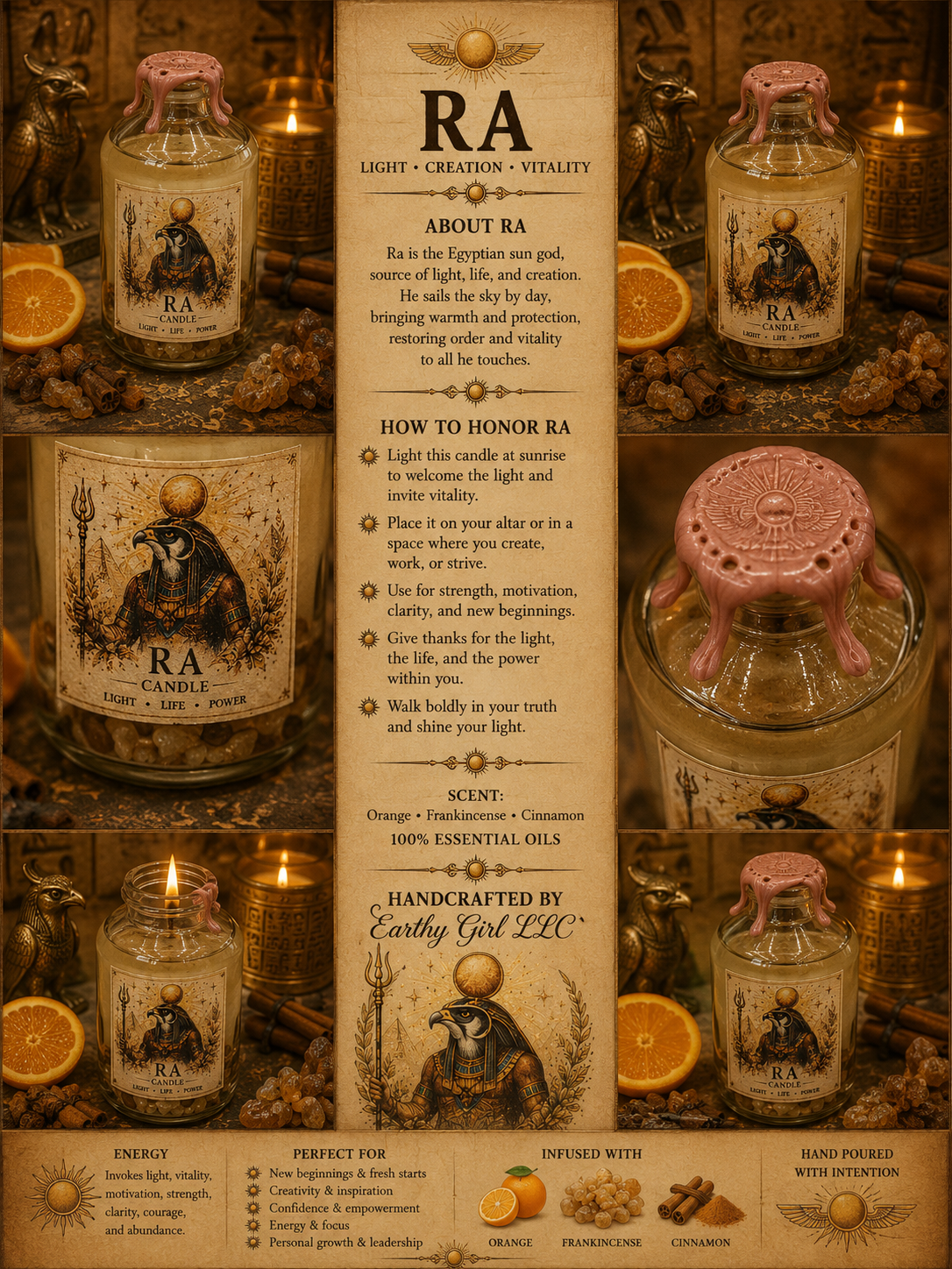 Ra Oil Candle