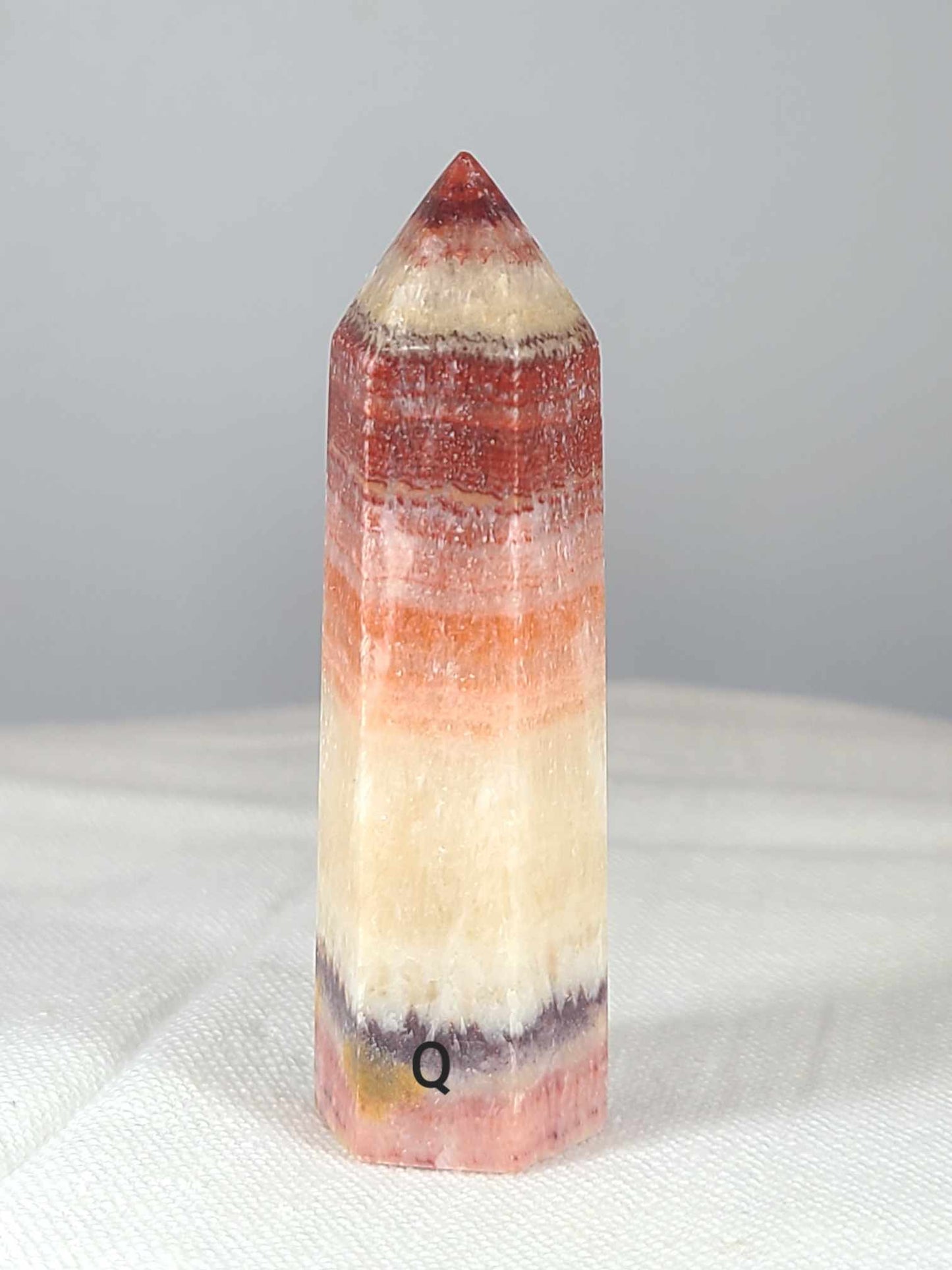 Tri-Color Calcite Tower Q