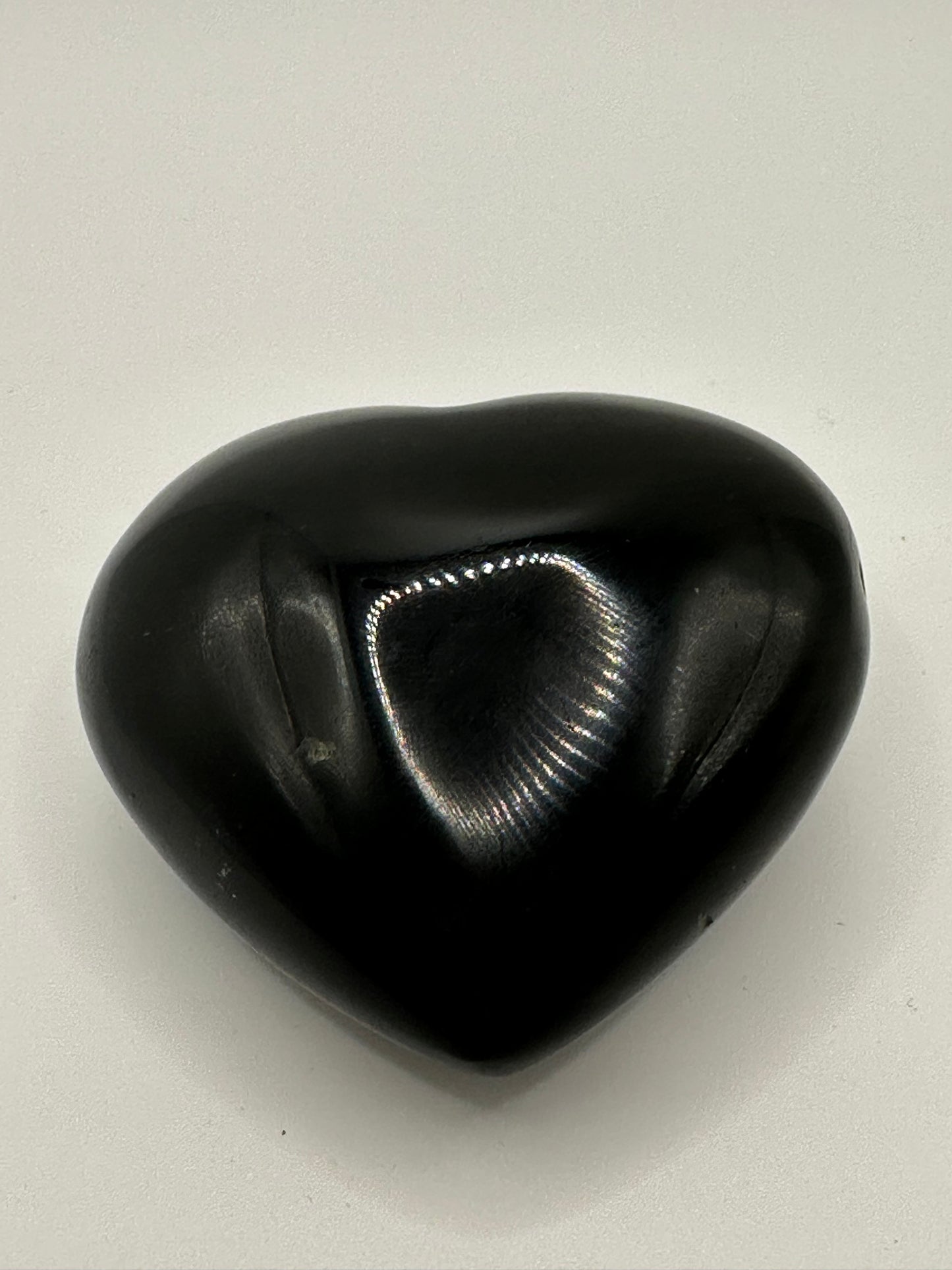 Silver Sheen Obsidian Heart