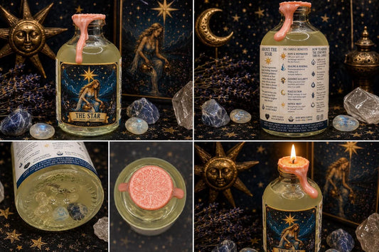 The Star Tarot Ritual Oil Candle