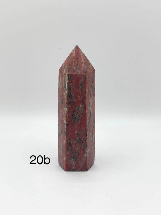 Red Unakite Jasper Tower-20B