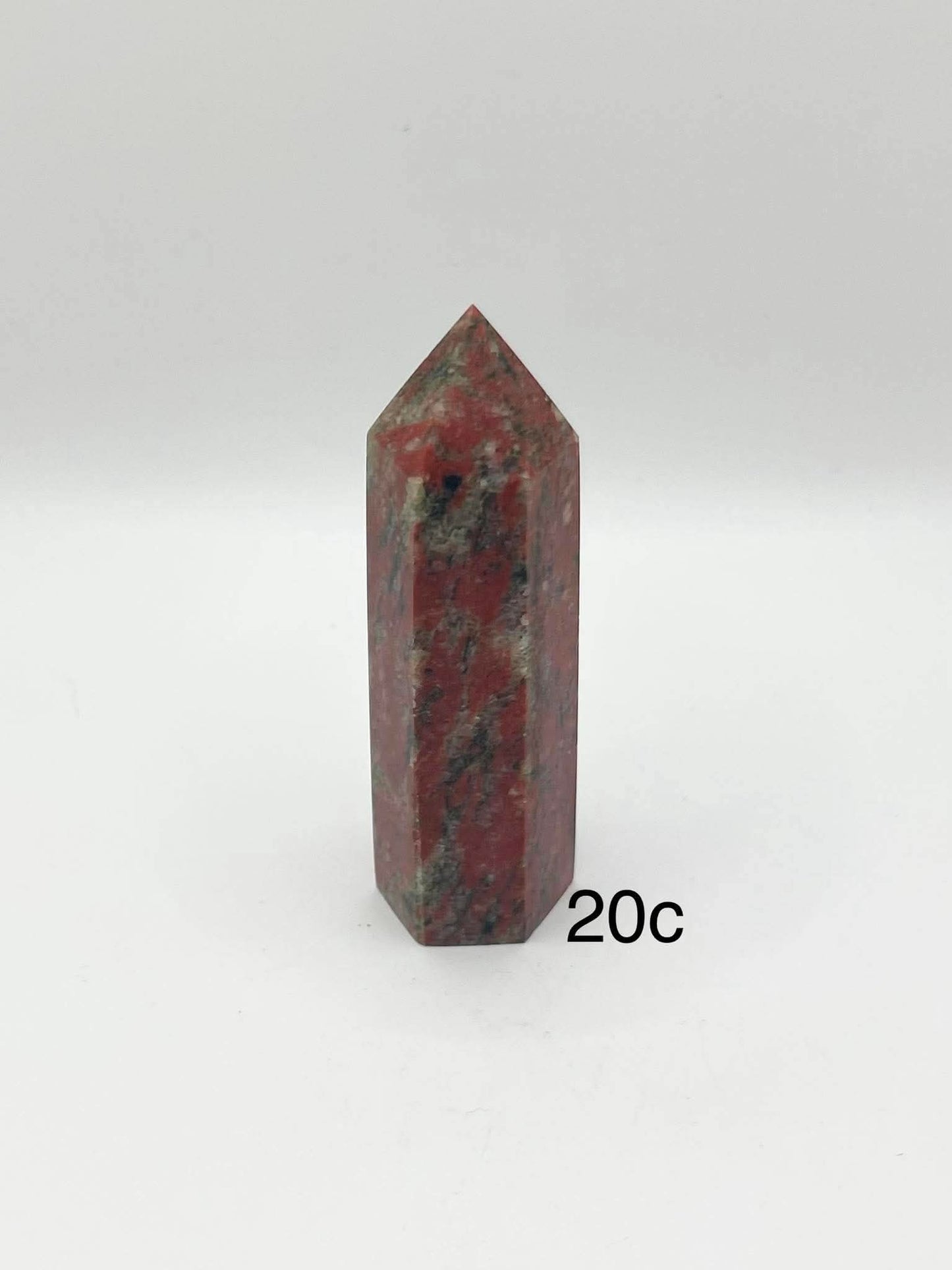 Red Unakite Jasper Tower-20C