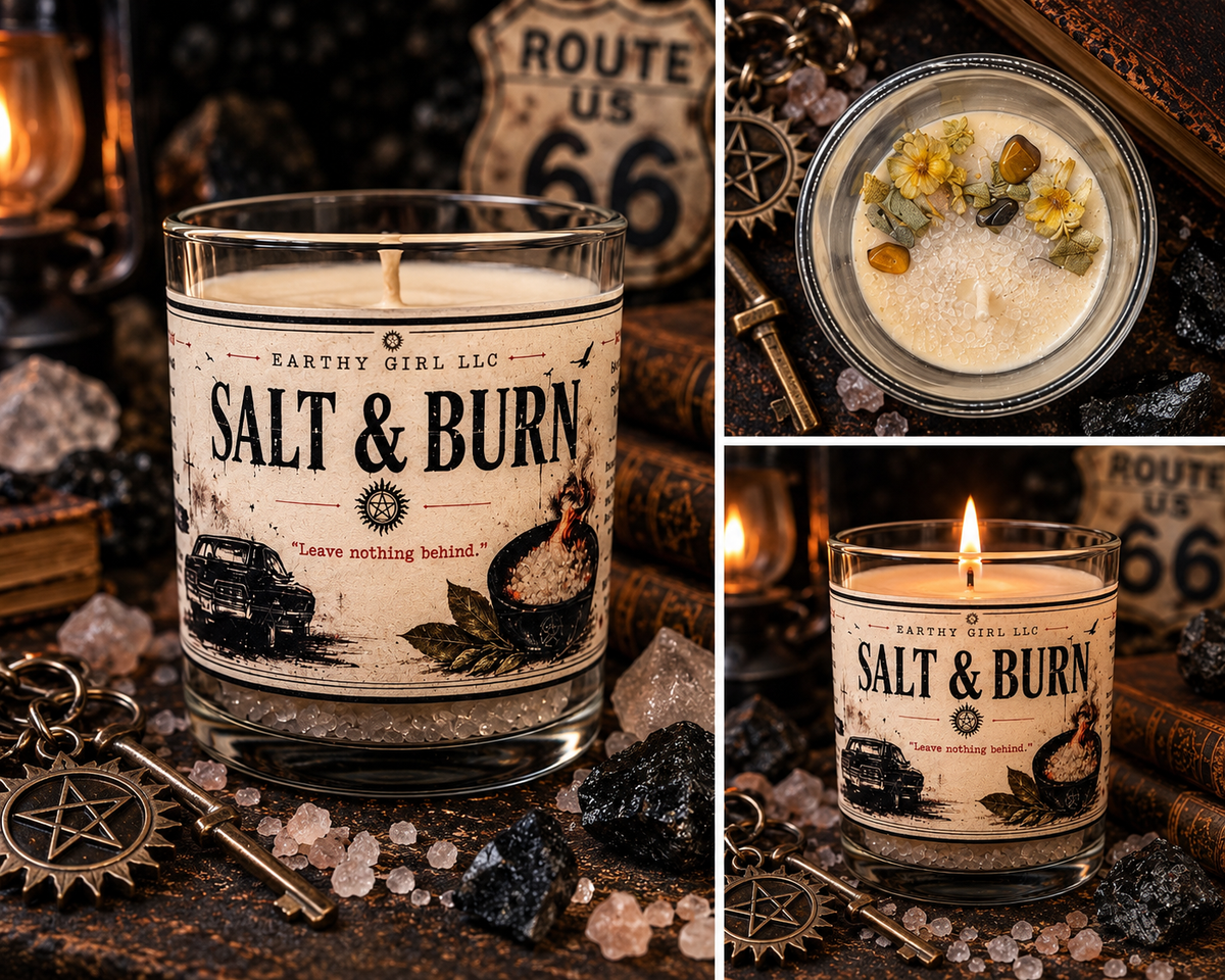 Salt & Burn Supernatural Inspired Soy Tea Light Candle Set