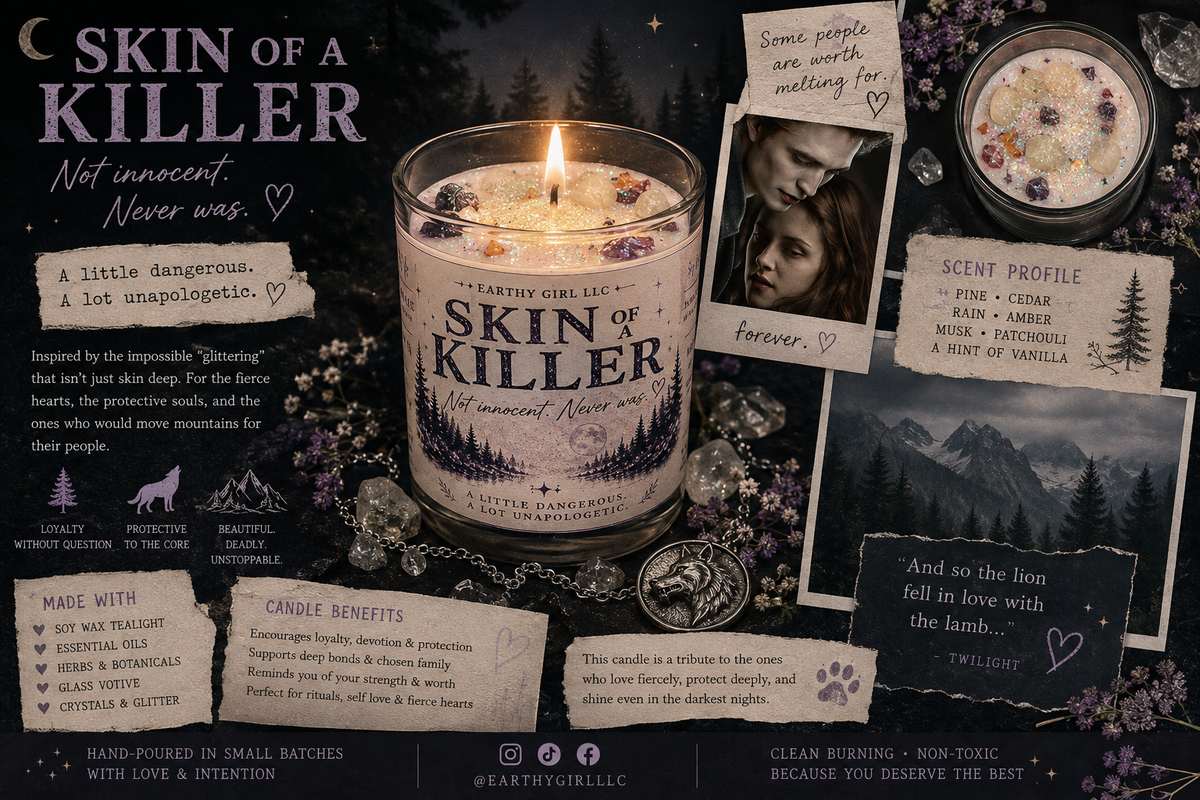 Skin of a Killer TwilightInspired Soy Tea Light Candle Set