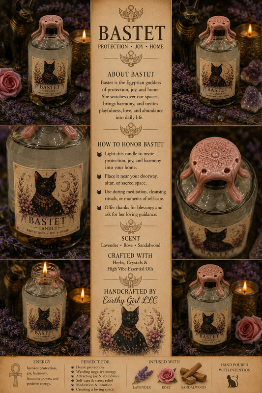 Bastet Oil Candle