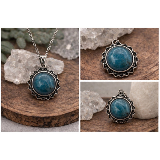 Blue Apatite Pendant