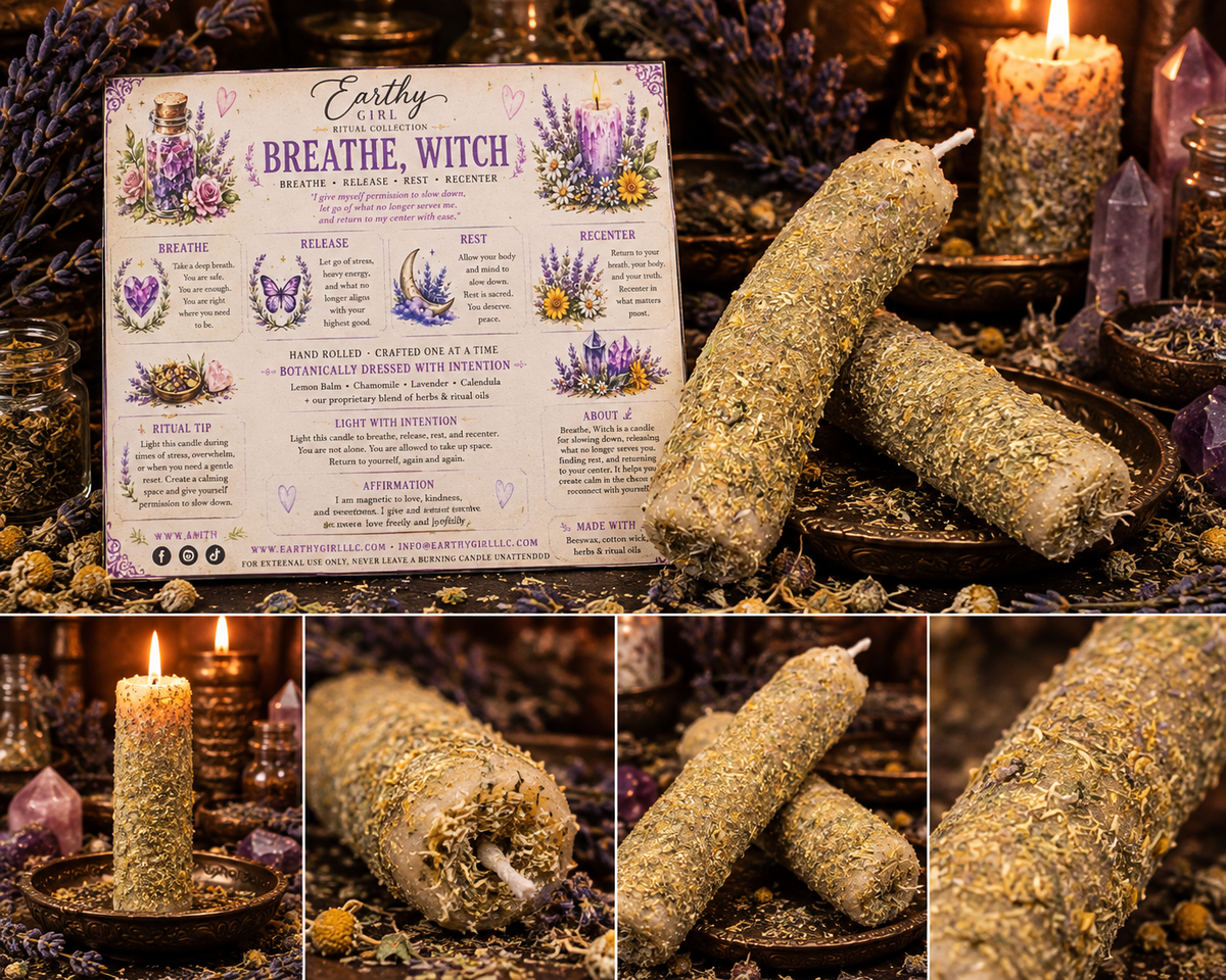 Breathe, Witch Ritual Candle