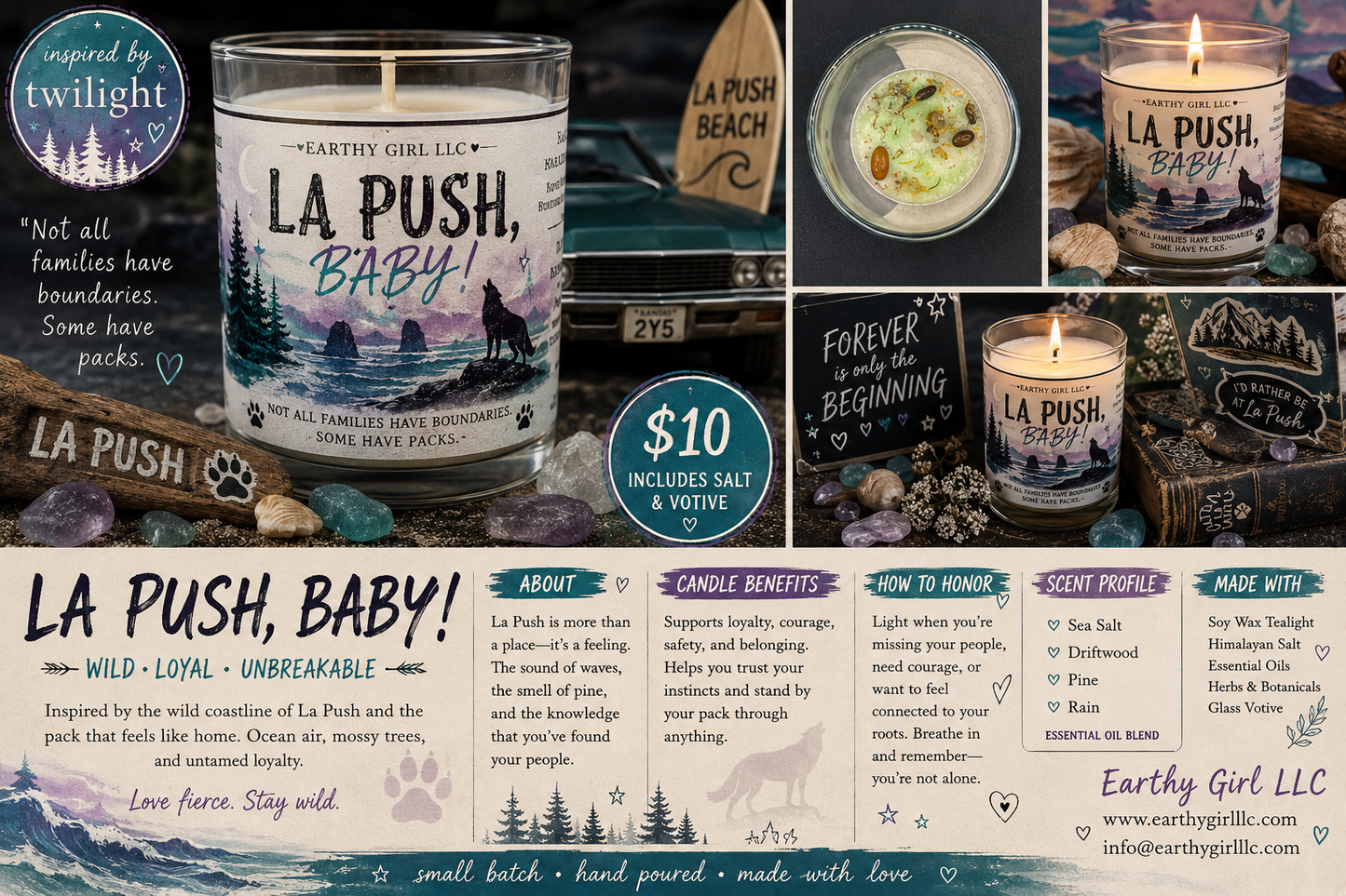 La Push, Baby Tea Light Candle Set