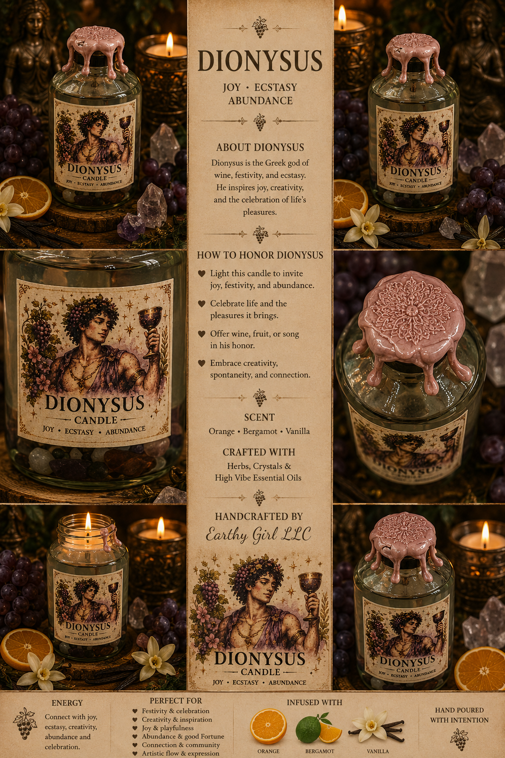 Dionysus Oil Candle
