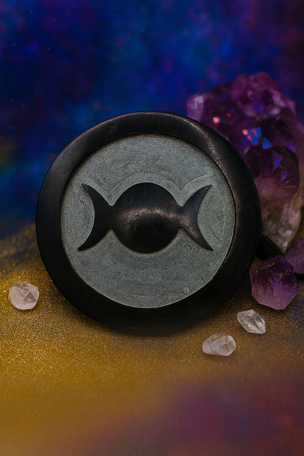 Triple Moon Altar Plate