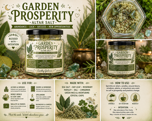 Garden Prosperity Altar Salt