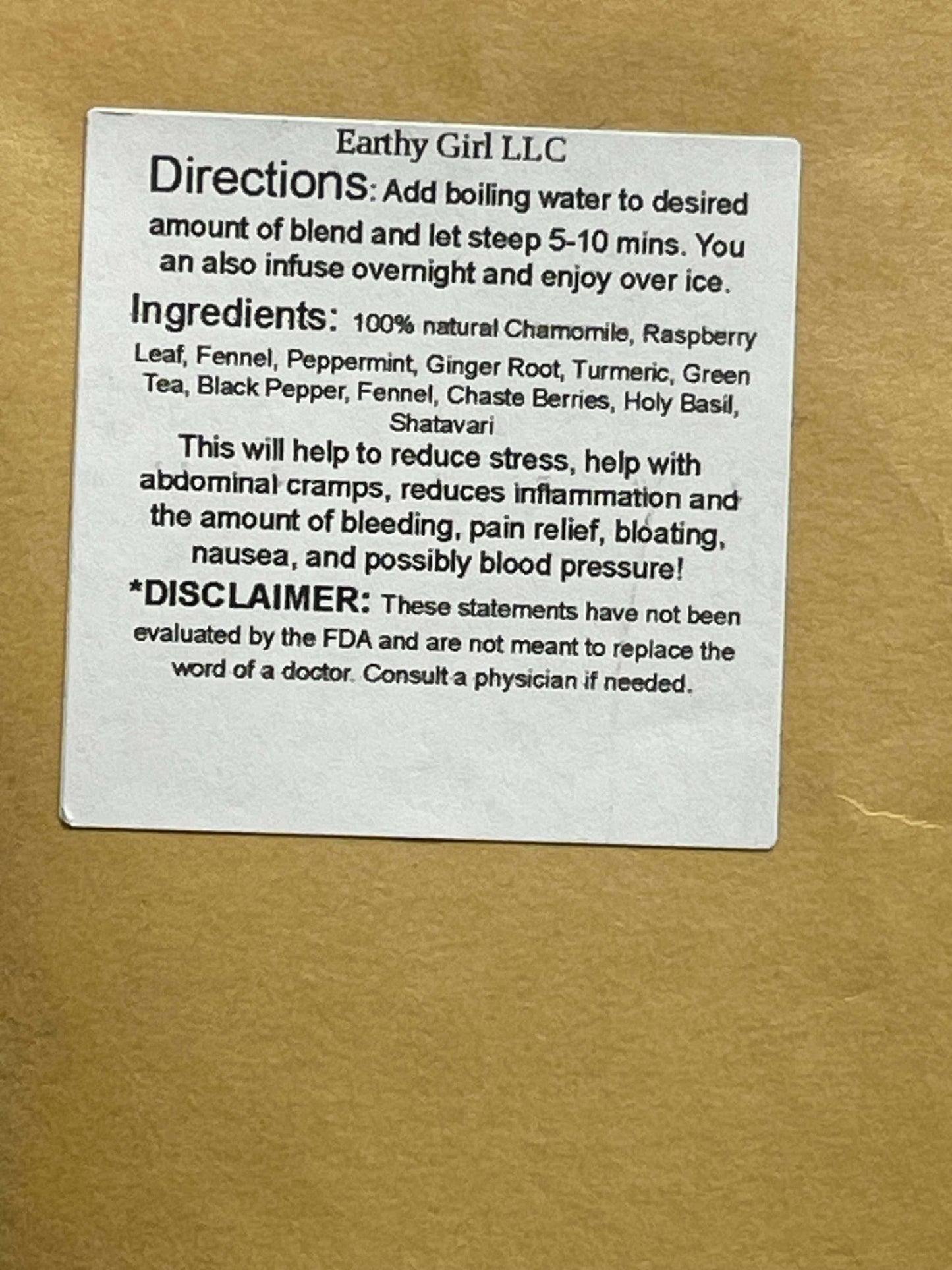 I'm Fine Period Relief Tea 2oz