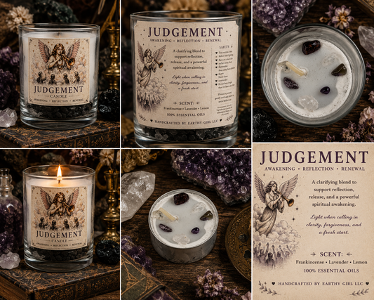 Judgement Tarot Tea Light Candle Set