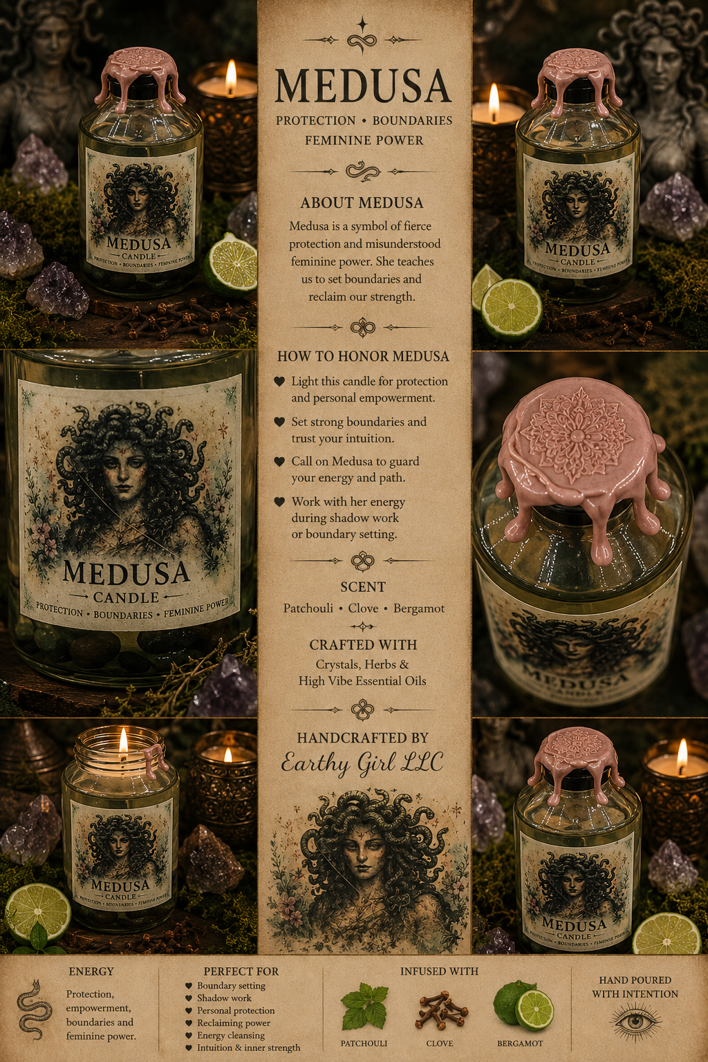 Medusa Oil Candle