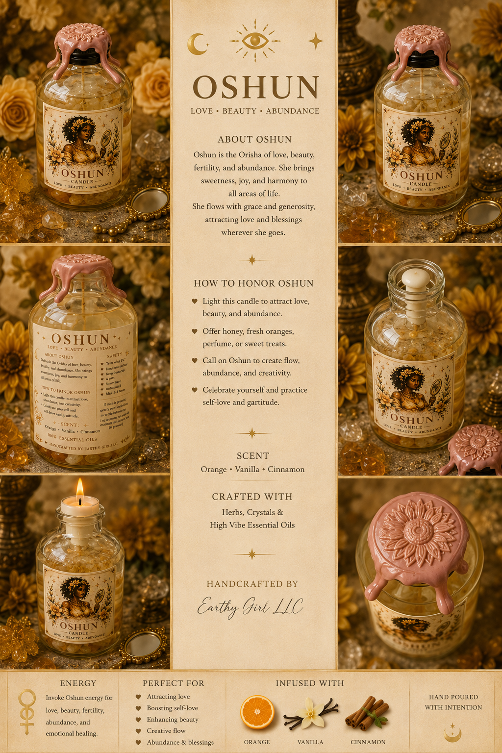 Oshun Oil Candle
