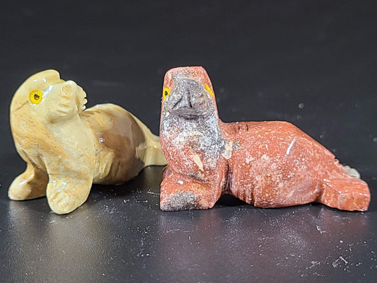 Small Soapstone Animal-Seal