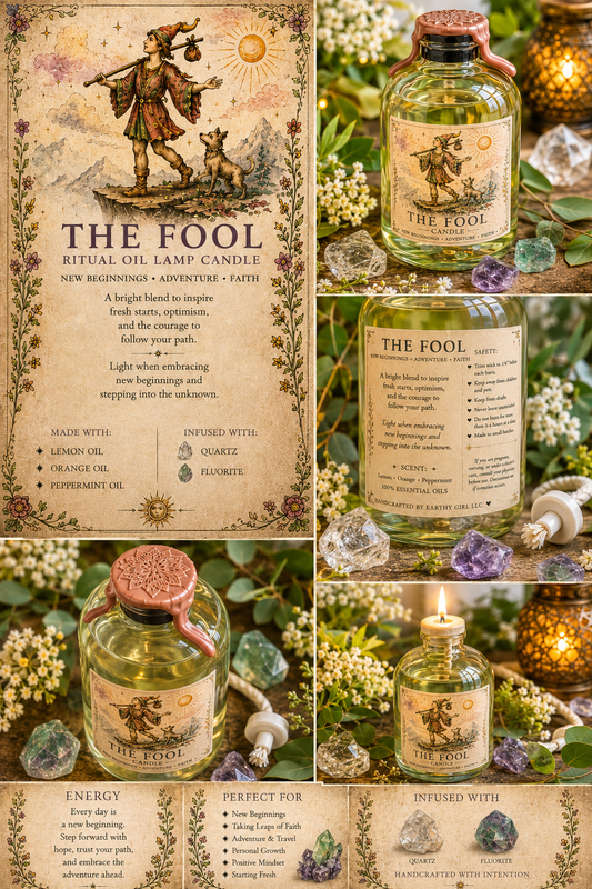 The Fool Tarot Oil Candle