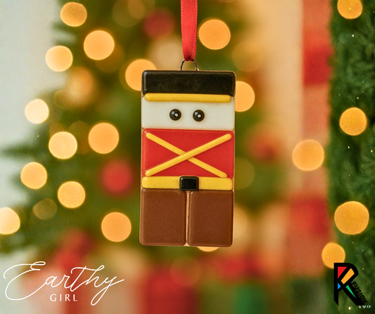 Glass Nutcracker Ornament